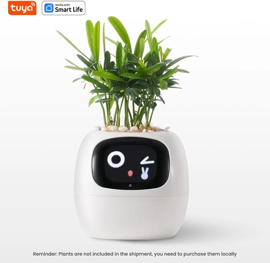 Ivy slimme bloempot – 7 sensoren – app-bediening – wit