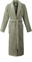 L&G - Unisex Badjas - 100% Katoen Badjas - M - Groen - Sauna Badjas - Ochtendjas - Sjaalkraag - Badjas dames - Badjas heren - Badjas dames en heren - Katoen Badjas - Badjassen - %100 Katoen - Maat : M