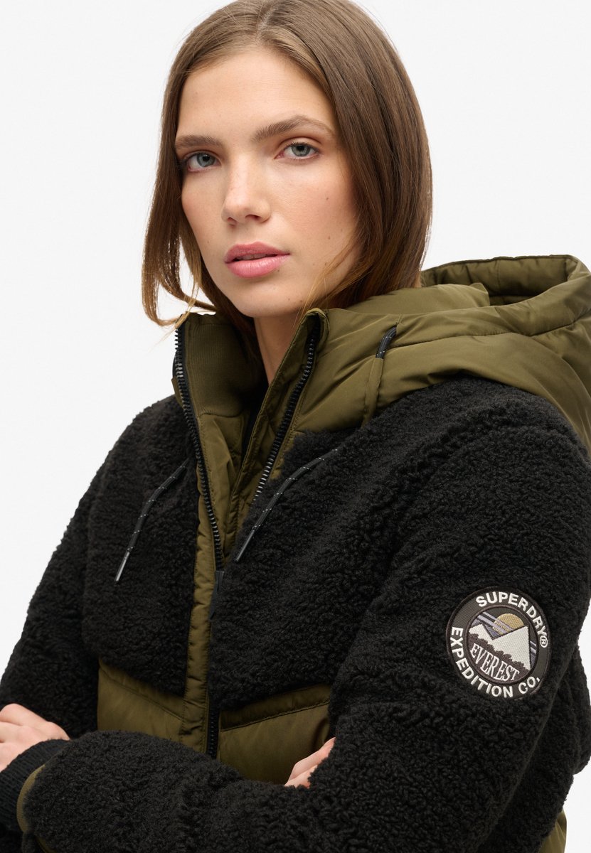 Superdry Everest Hybrid bomberjack Dames Gewatteerde jassen Olijf
