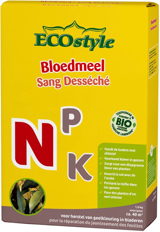 ECOstyle Bloedmeel - 1,6 kg - stikstof voor planten kopen