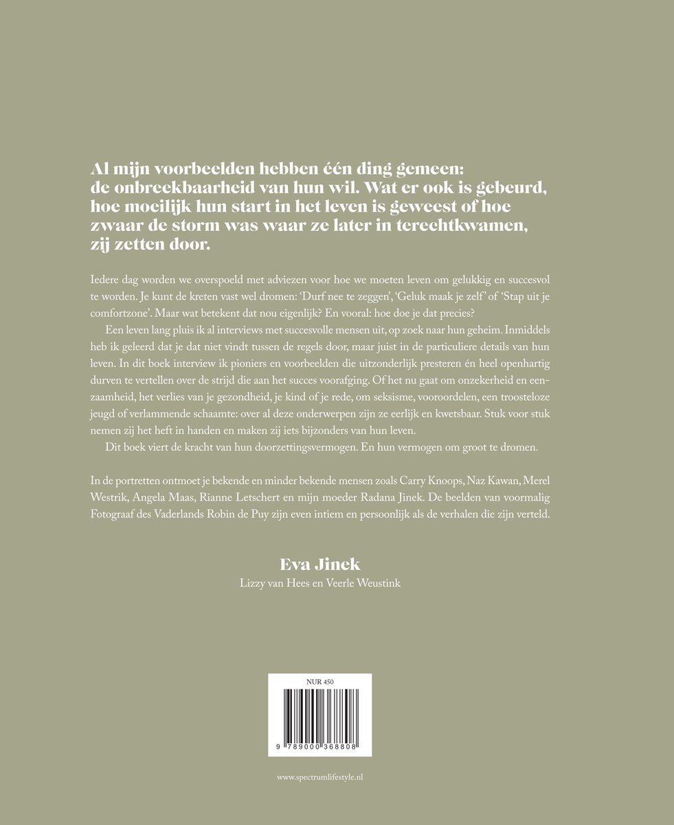 Droom groot - back cover