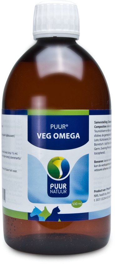 Puur Natuur Huid & Vacht supplement Puur Veg Omega - Transparant - 500 ml