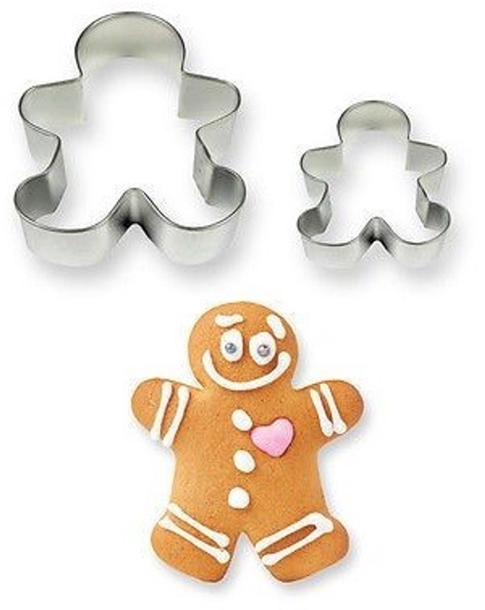 PME Cookie Cutter Gingerbread Man set/2