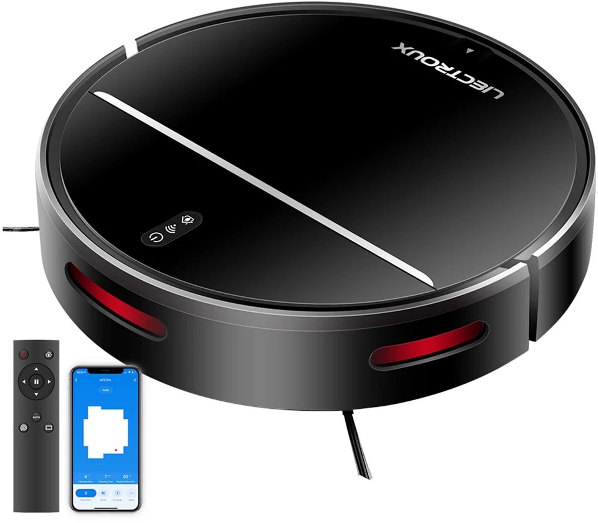 Afbeelding 2 van M7S Pro Robotstofzuiger met Dweilfunctie – Krachtige Stofzuiger Robot met Slimme Navigatie – Robot Stofzuiger voor Harde Vloeren & Tapijt – 3-in-1 Dweilen, Vegen & Zuigen – Met App & Afstandsbediening