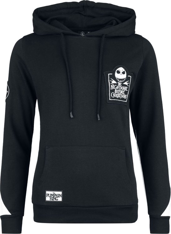 The Nightmare Before Christmas Here Comes Jack Dames Trui met capuchon - zwart/wit - L