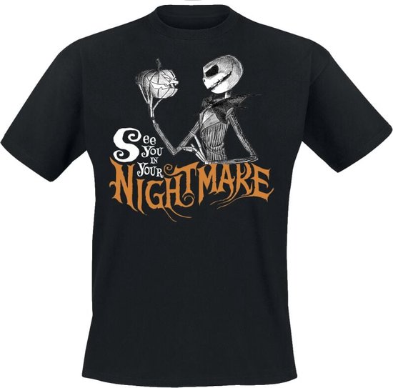 The Nightmare Before Christmas See You In Your Nightmare Heren T-shirt - zwart - XL