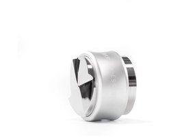 Tamper & verdeler combinatie - 51mm, Zilver - Koffie Tamper – Koffieverdeler - Espresso Tamper - Koffie Distributeur - Koffie Stamper - Espresso Verdeler - Delonghi Koffiemachine – Espressomachine - Barista Essentials