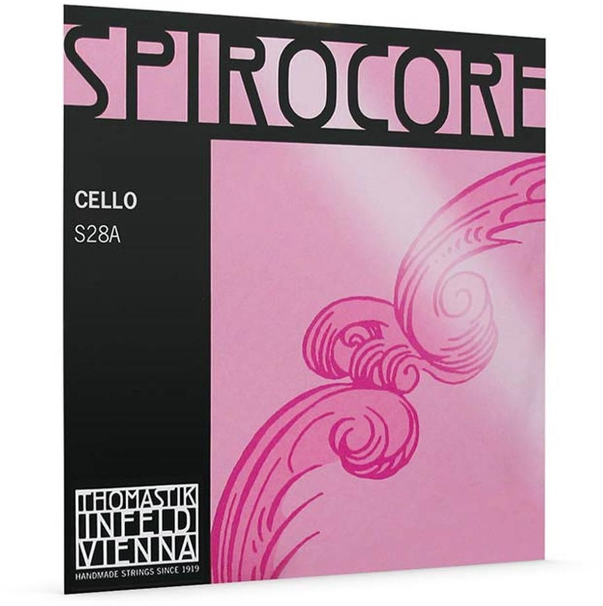 Thomastik Infeld TH-S-28A cello string G-3 4/4 medium, spiral core, silver