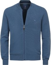 Gilet homme Redmond en coton - col montant - bleu (épaisseur moyenne)