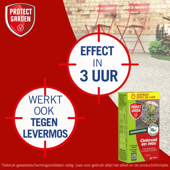 Protect Garden Flitser Concentraat Onkruid Bestrijdingsmiddel - 510 ml - Onkruidverdelger - Binnen 3 uur Resultaat van Merkloos	 — afbeelding 3