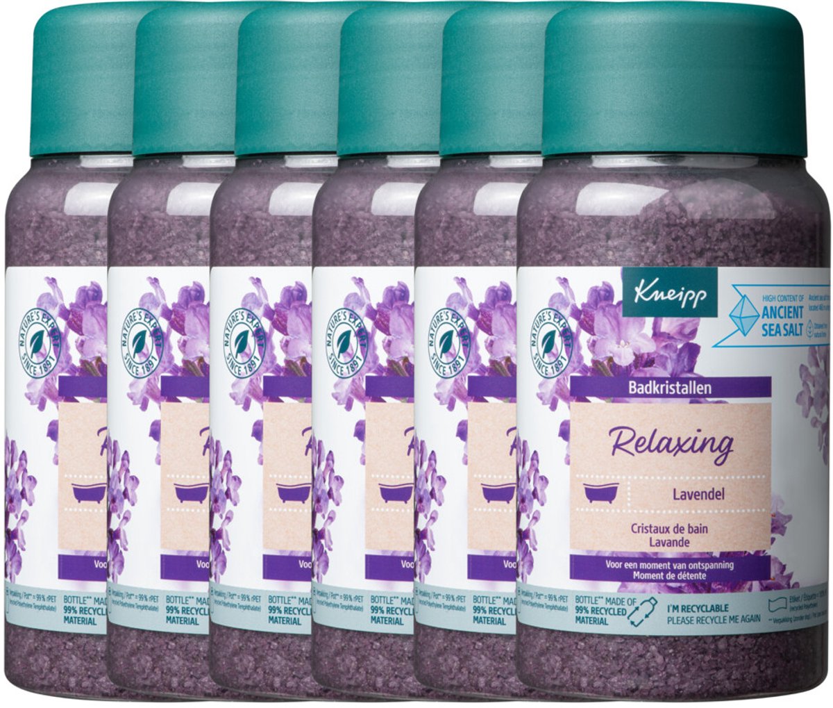 Goedkoopste 6x Kneipp Badkristallen Relaxing (Lavendel) - 6 x 600 gr