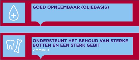 Dagravit Vitamine D 10µg parels - Ondersteunt het behoud van sterke botten en een sterk gebit - Goed opneembaar door de oliebasis - 100 parels