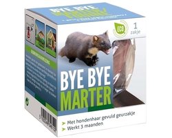 BSI - Bye Bye Marter Marterverjager - Afweer van marters - Met hondenhaar gevuld geurzakje - 1 stuk