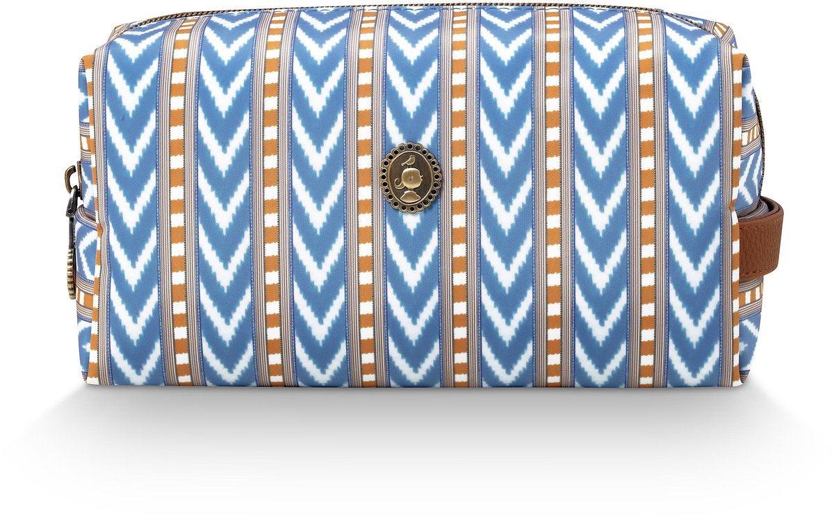 Coco Cosmetic Bag Medium Samba Stripe Blue 21.5x10x10.5cm