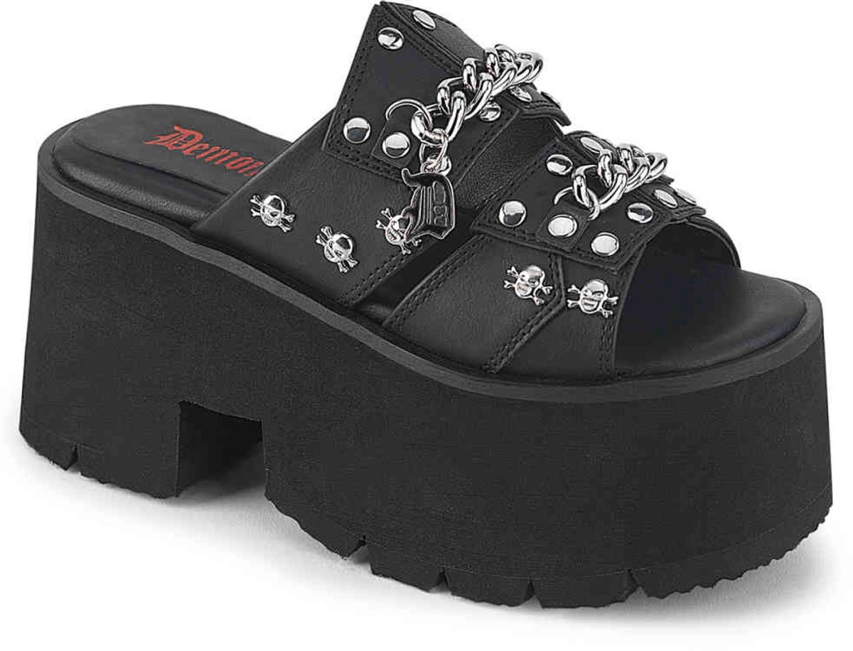 DemoniaCult ASHES-08 Plateau Sandaal 40 Shoes Zwart