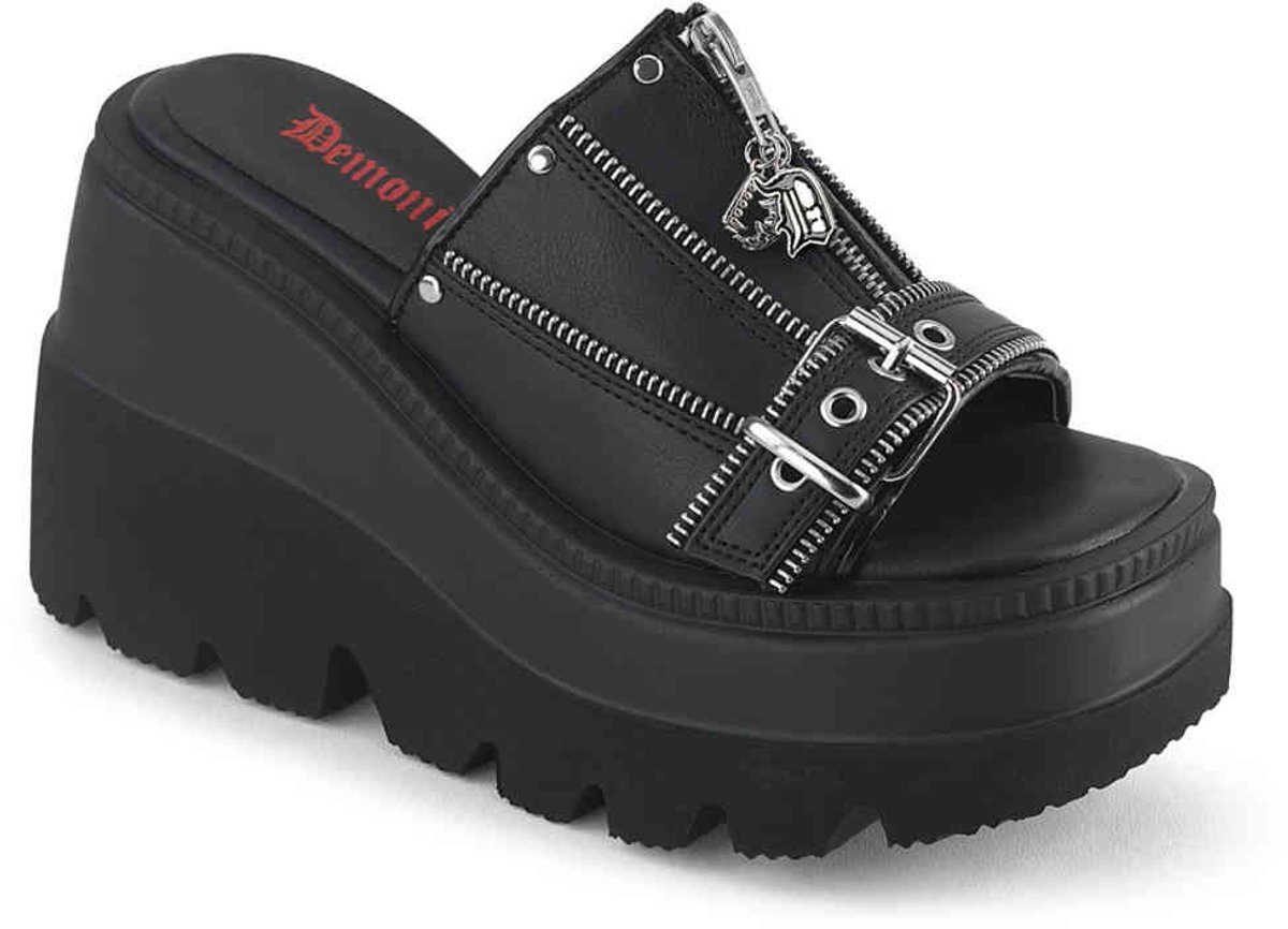 DemoniaCult SHAKER-07 Plateau Sandaal 39 Shoes Zwart