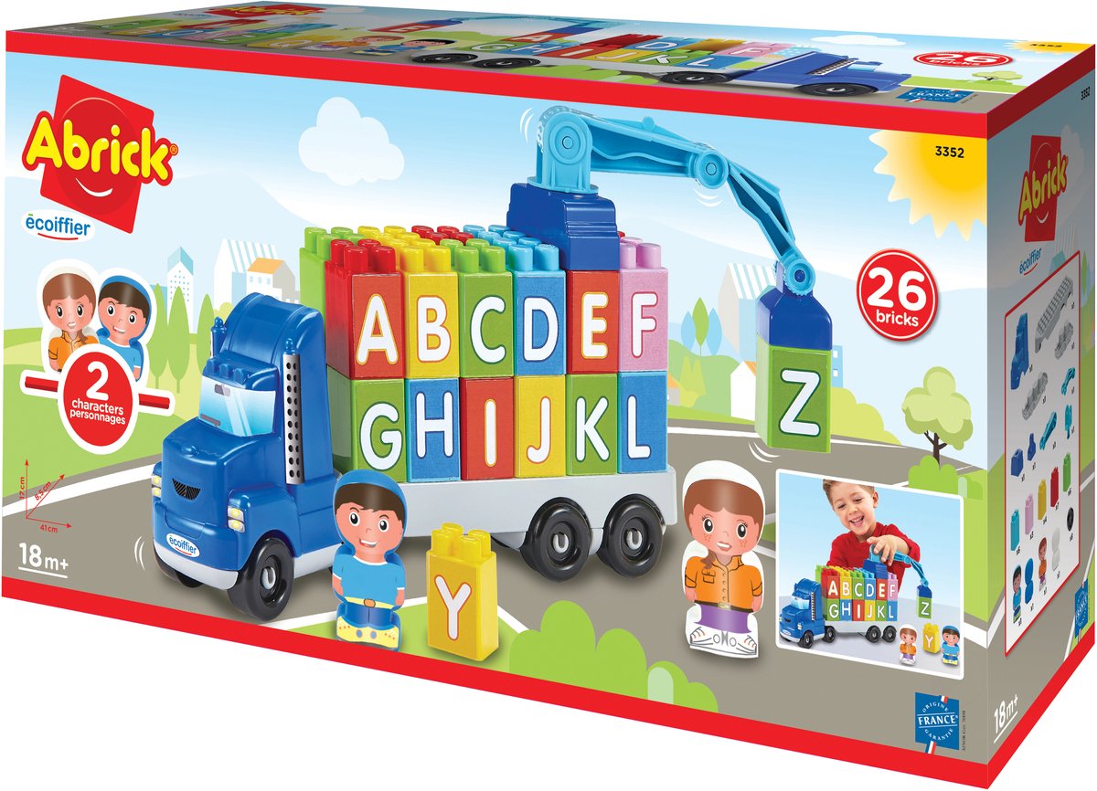Abrick Kraanwagen met Kraan en Letters