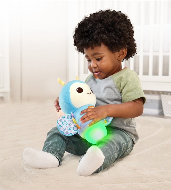 VTech - Baby pluche projector uil, sterretjes, nachtlampje, muziek en rustgevende geluiden om je baby te kalmeren, slaaphulp, speelgoed voor pasgeborenen, Spaanse versie