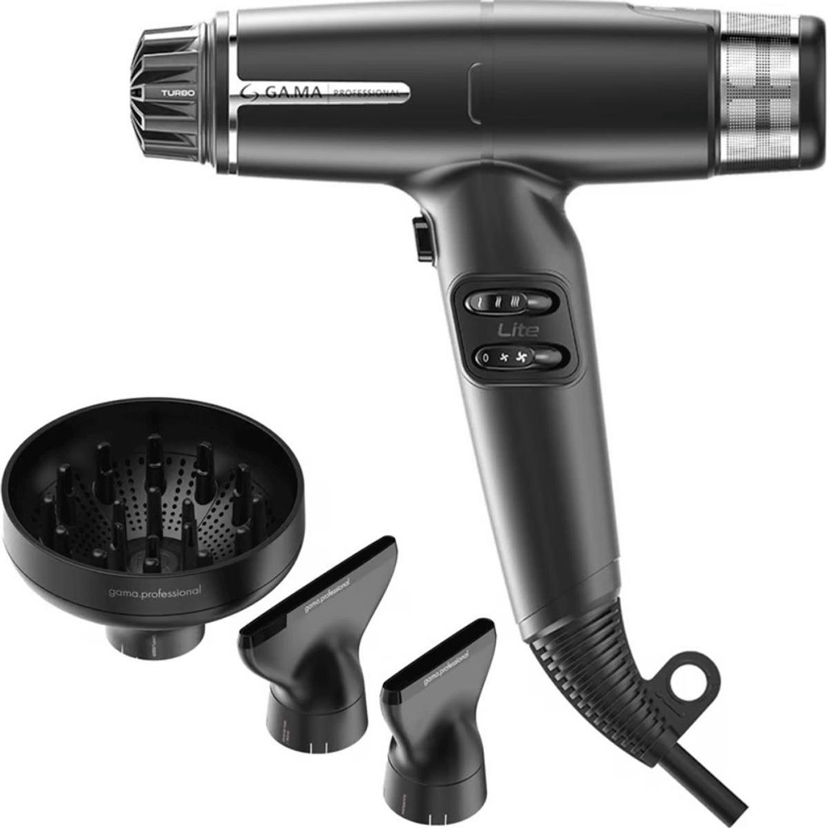 GA.MA iQ Lite Max Föhn Zwart - afbeelding 3