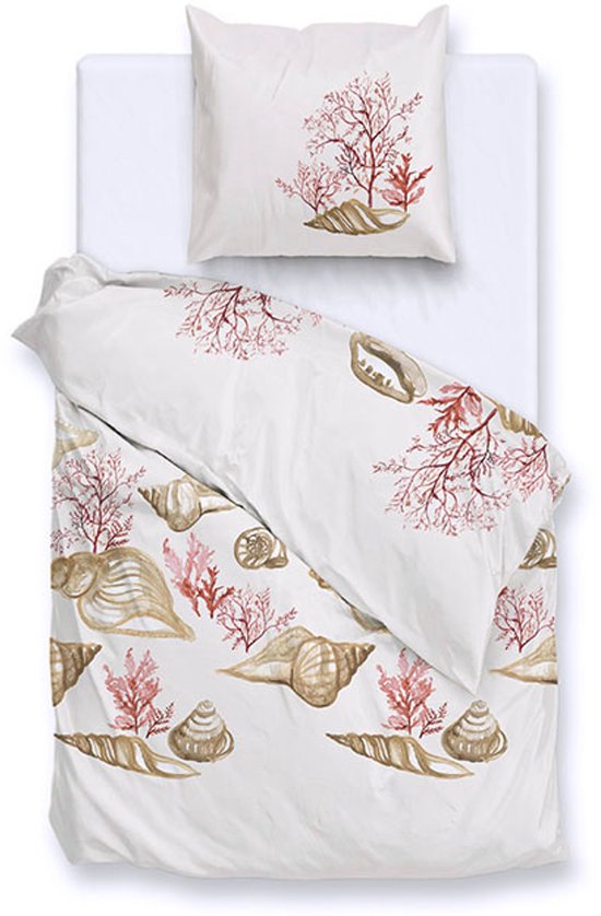 Zohome Guscio Dekbedovertrek - 100% Katoen-Satijn - 240x220 - Beige van Merkloos — afbeelding 5