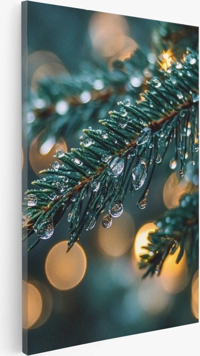 Saammp Canvas Schilderij - Natuur - Berg - Sneeuw - landschap - 20x30 - Foto op canvas - Wanddecoratie - Muurdecoratie Woonkamer - Slaapkamer decoratie - Canvas Print Multicolor