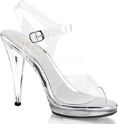 EU 35 = US 5 | FLAIR-408 | 4 1/2 Stiletto Heel Ankle Strap PF Sandal