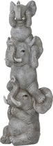 J-Line figurine Elephant Entendre/Voir/Se Taire - polyrésine - gris