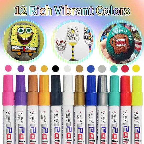 Supersun 0.7mm Acrylic Pens Fine Tip, 28 Colors Acrylic Pens for Supersun 0.7mm Acrylic Pens Fine Tip, 28 Colors Acrylic Pens for