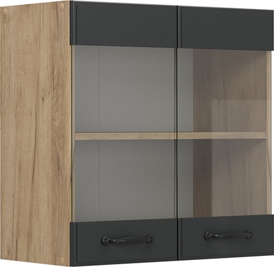 Herdschrank Küchenschrank R-Line Solid Anthrazit Blau Grau 60 cm modern Vicco eB Herdschrank Küchenschrank R-Line Solid Anthrazit Blau Grau 60 cm modern Vicco eB