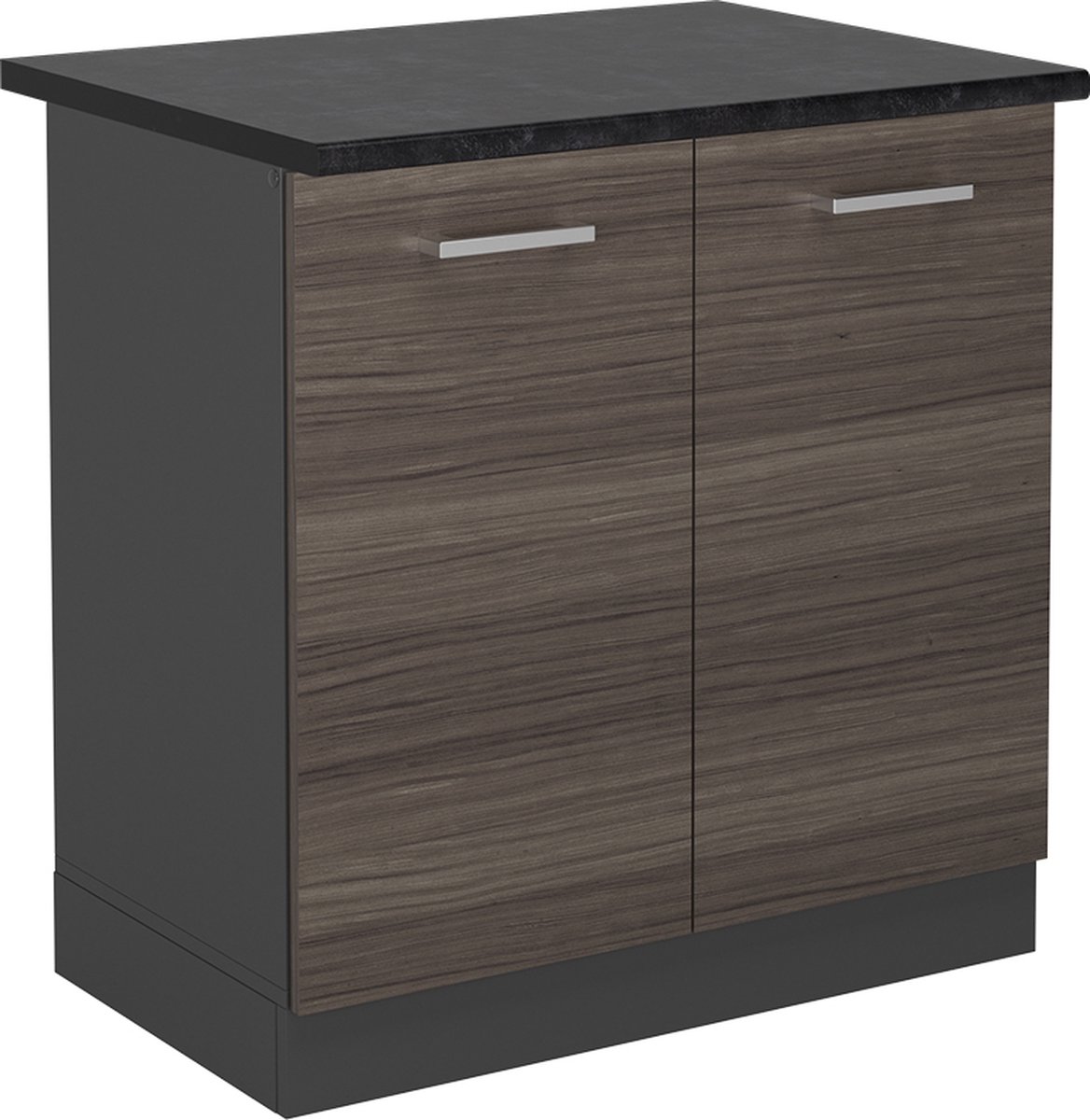Vicco R-Line Wastafelkast – 80 cm, WB Antraciet Edel grijs