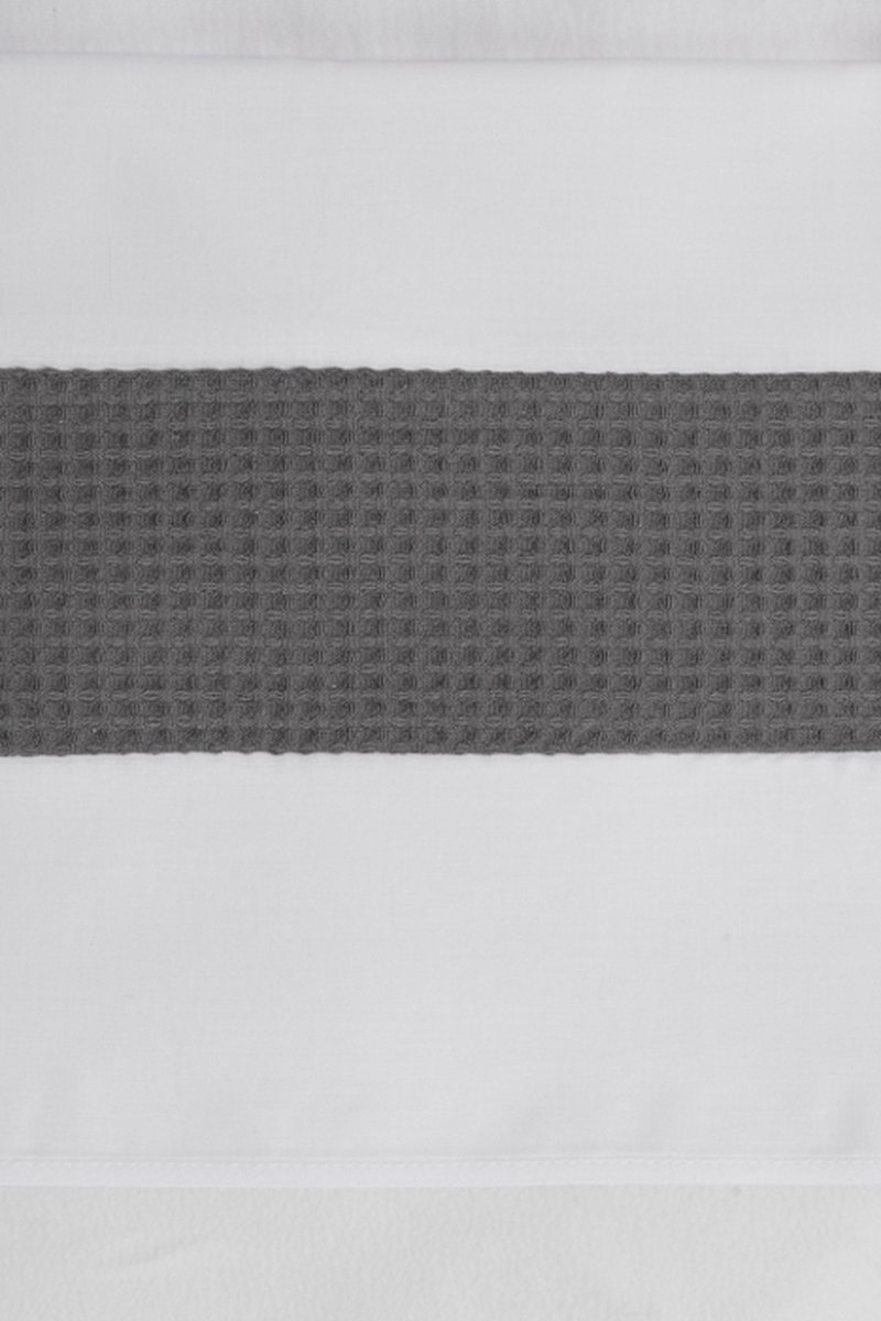 BINK Bedding Wieglaken Wafel (Pique) antra 75 x 100 cm