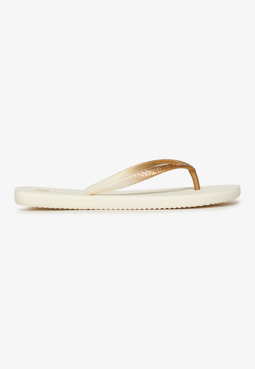 Superdry Core Metallic Kinderenlippers Dames Slippers Creme