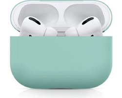 New Age Devi - hoesje geschikt voor Apple AirPods Pro - Soft Case - Cover - One-piece - Siliconen - Mint