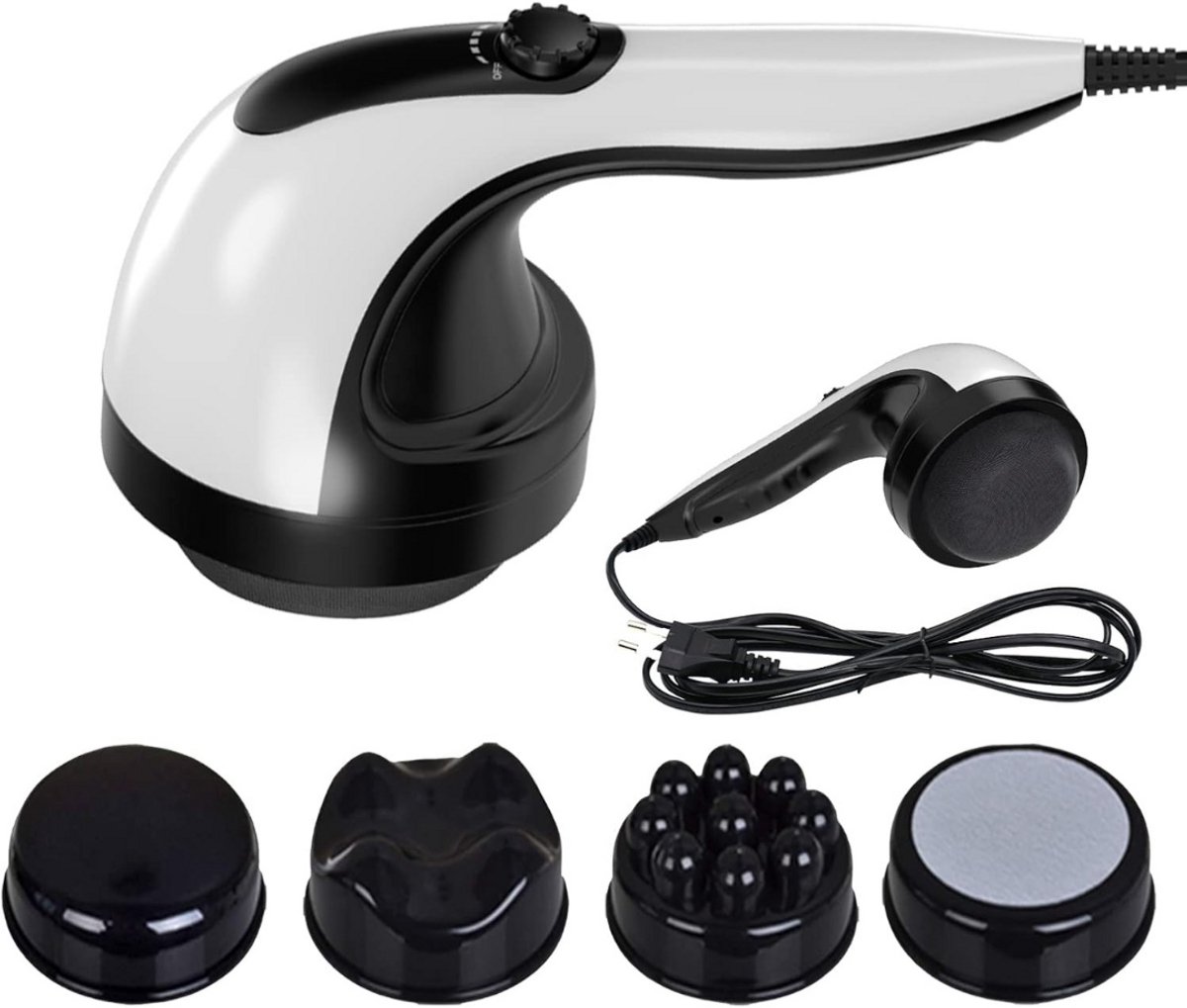 ApexArte® Cellulite Massage Apparaat - Massage Apparaat - Anti Cellulitis Apparaat - Cupping Cups - Wit met Zwart