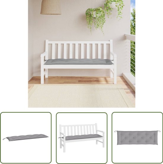 PLULON Rood tuinbankkussen, 2/3-zits bankkussen mat meubelpad voor terras, gazonligstoel, bank 120 x 48 cm