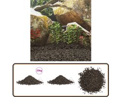 vidaXL Basaltgrind - Zwart - 25 kg - 5-8 mm Basaltgrind - Aquariumgrind - Zwart Basaltgrind - Zwart Basalt
