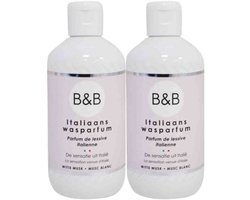 B&B Italiaanse Wasparfum Witte Musk - 2 x 250 ml - Voordeelverpakking