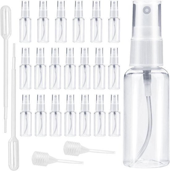 minkissy 8 Stuks Bitters Spuitfles Cocktail Verstuivers Spuitflessen voor Reinigingsoplossingen Lege Olie Metalen Martini Pp Parfum Container Reizen