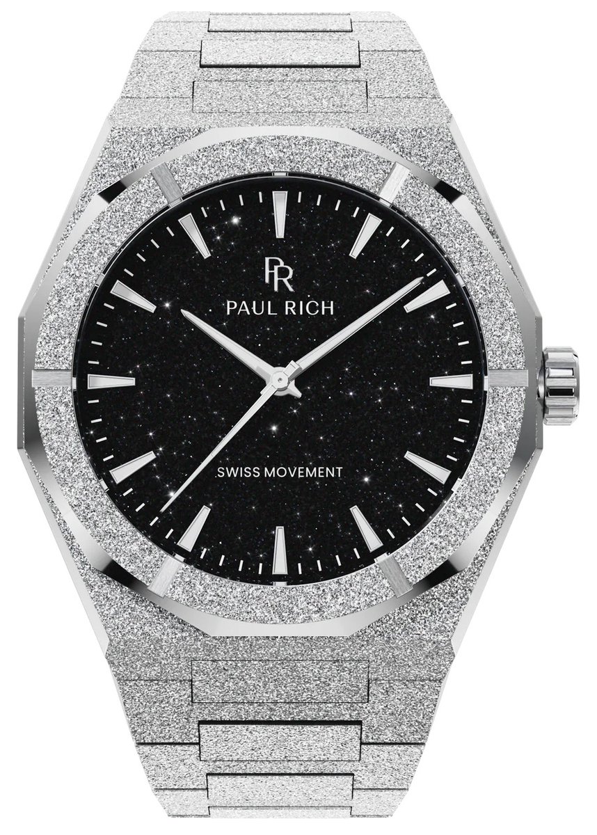 Paul Rich Frosted Star Dust II Void Silver Black VOID04 horloge