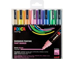 foto van Uni Posca Stiften Pastel Colors PC5M 2.5 mm lijn