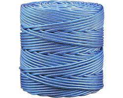 Waslijn voor binnen en buiten - veelzijdig gebruik - 100 m - blauw - polypropyleen