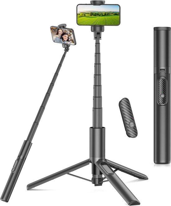 ULANZI MA38 Magnetisch Statief Mini Selfie Stick Aluminium, Telefoon Standaard met Dubbelzijdige Magneet, Snelle Bevestiging, Arca-Swiss Telefoonhouder, Compatibel met iPhone17 16 15 14 13 12 Magsafe