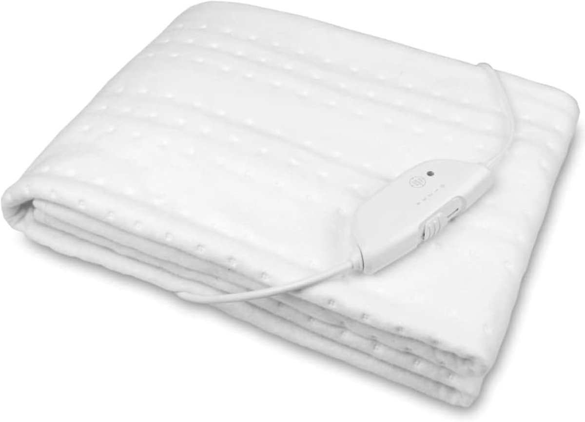 Elektrische Onderdeken 150 x 80 cm - Wasbaar, Automatische Uitschakeling, 4 Temperatuurstanden, Oververhittingsbeveiliging - Matrasverwarmer voor Standaard Matrassen