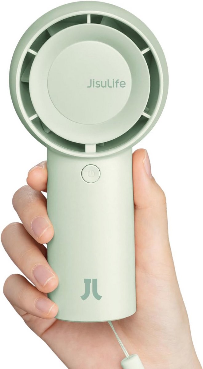 Turbo Handventilator met 16 Uur Accuduur - Draagbare Mini Ventilator 5 Snelheden - Perfect voor Thuis, Kantoor en Reizen