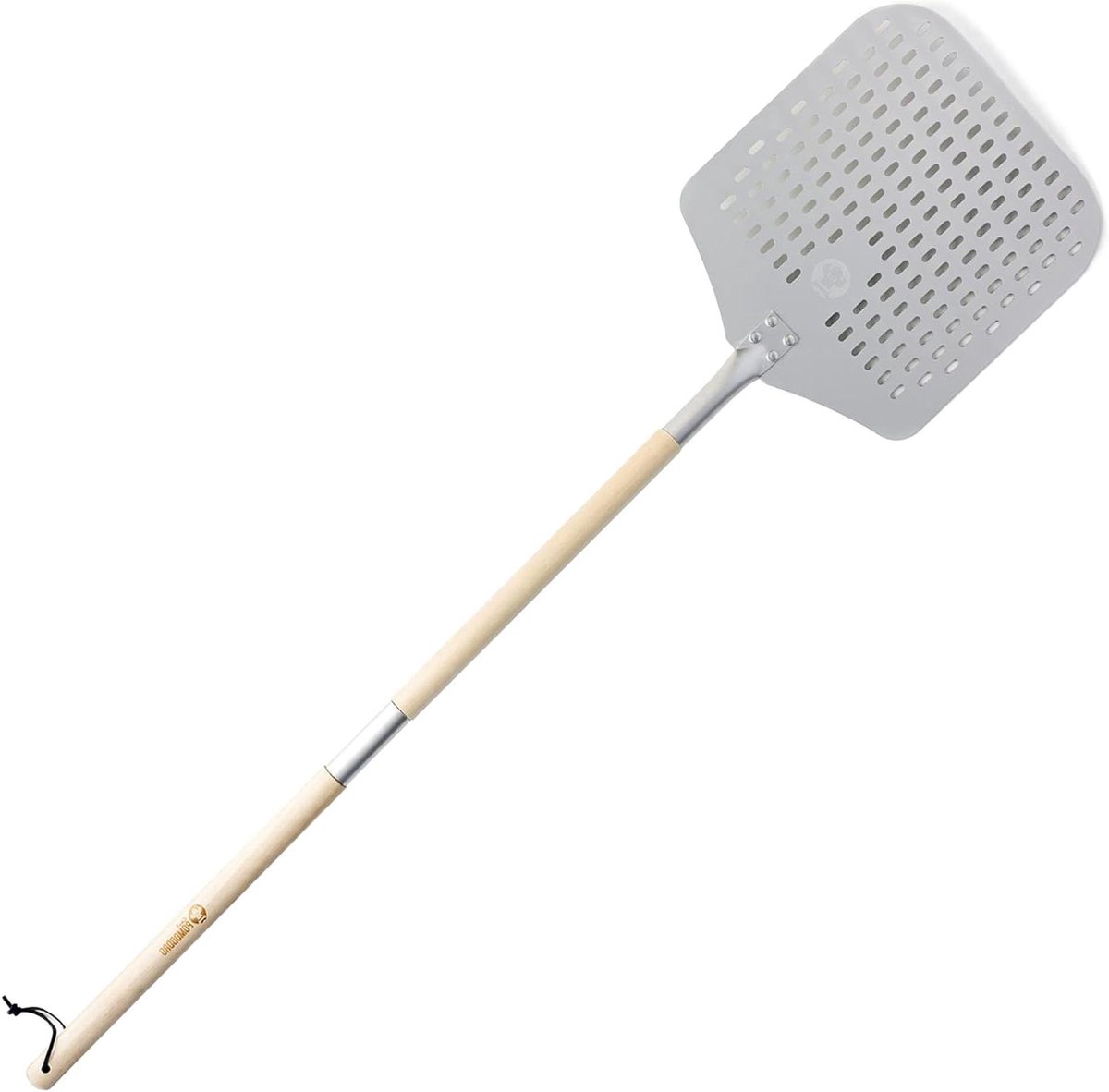 Geperforeerde Aluminium Pizza Peel - Luxe Pizza Peddel - met Uitschuifbaar Handvat