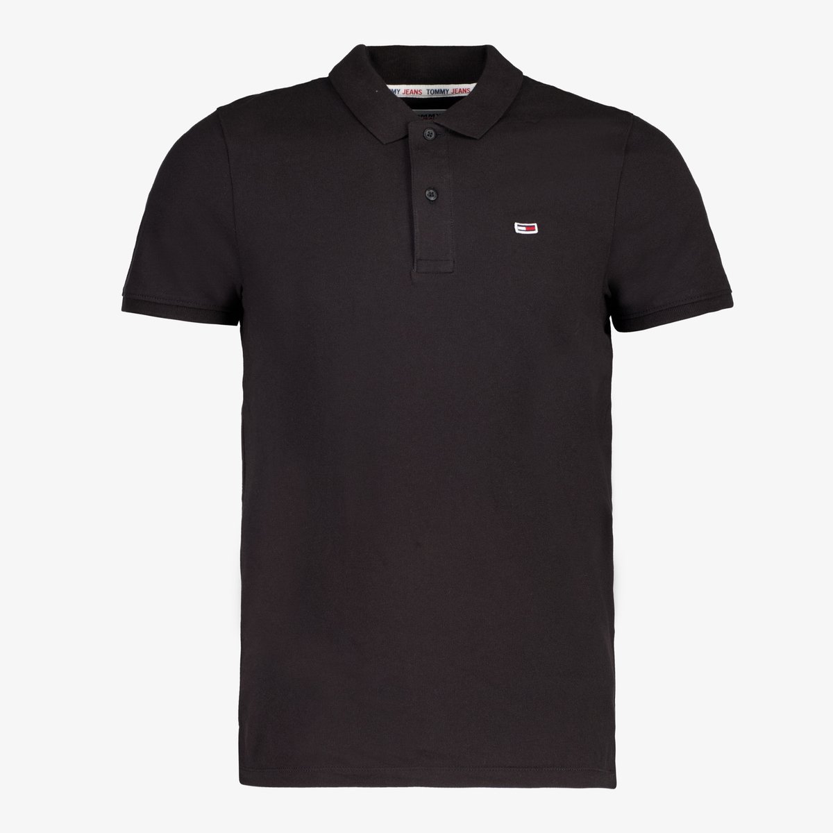 Tommy Jeans Tjm Slim Placket Polo Zwart