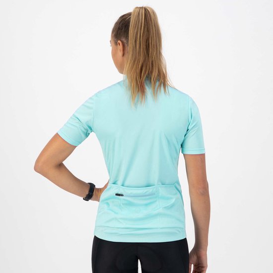 Rogelli Core Fietsshirt Dames - Korte Mouwen - Wielrenshirt - Lichtblauw - Maat XL van Merkloos — afbeelding 4
