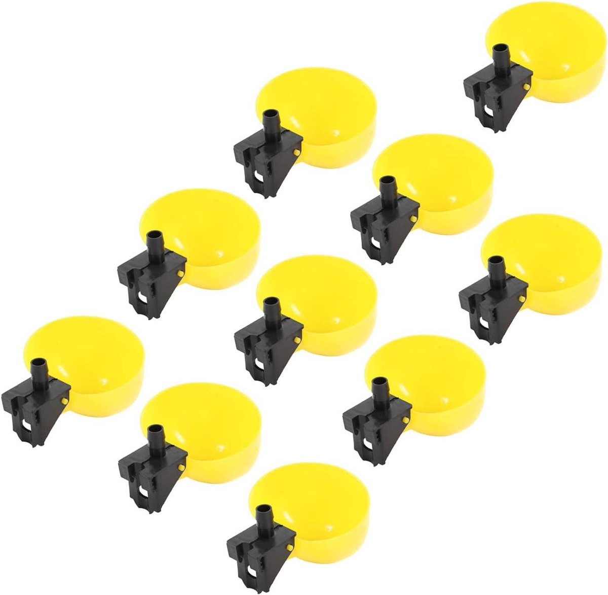 Automatic Bird Waterer - 10Pcs Pet Bird Supplies Drinking Bowl for Chicken Quail