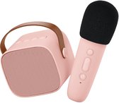 Lalarma Karaoke set - Bluetooth microfoon en luidspreker - Roze