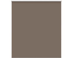 vidaXL - Rolgordijn - verduisterend - koffie - 140x130 - cm - stofbreedte - 136,6 - cm